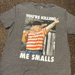 Gray mens graphic tee